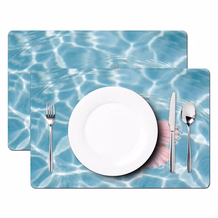 Placemat - 6 stuks - Hibiscus - Water - Roze — 2