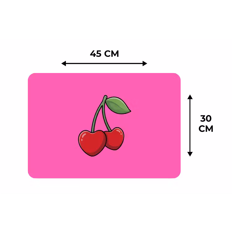 Placemat - 6 stuks - Kers - Roze - Fruit — 3