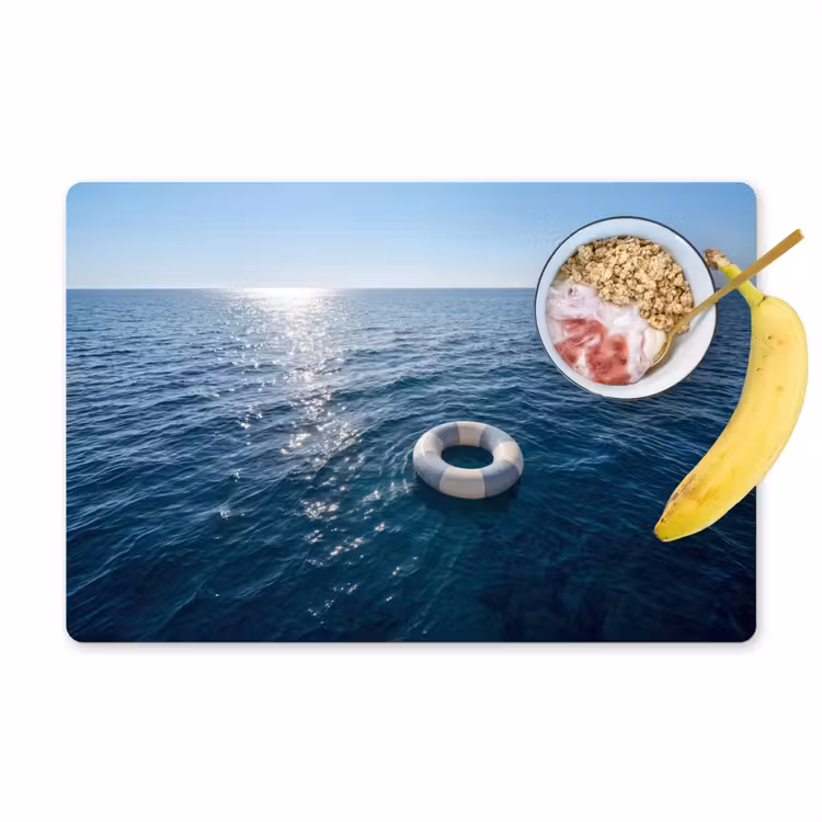 Placemat - 6 stuks - Oceaan - Zwemband - Horizon — 1