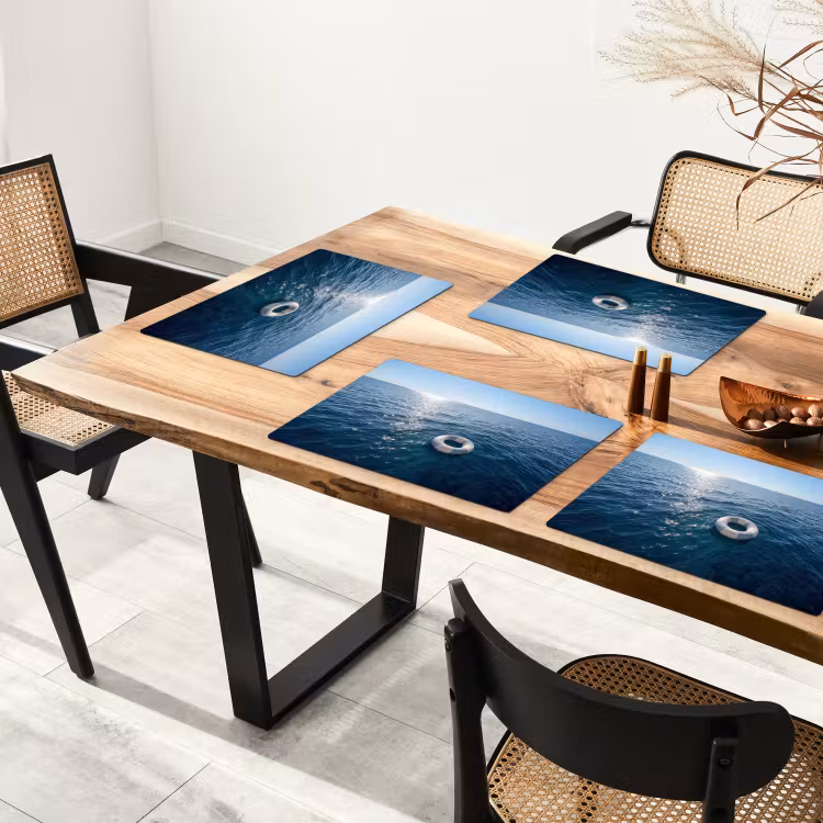 Placemat - 6 stuks - Oceaan - Zwemband - Horizon — 5