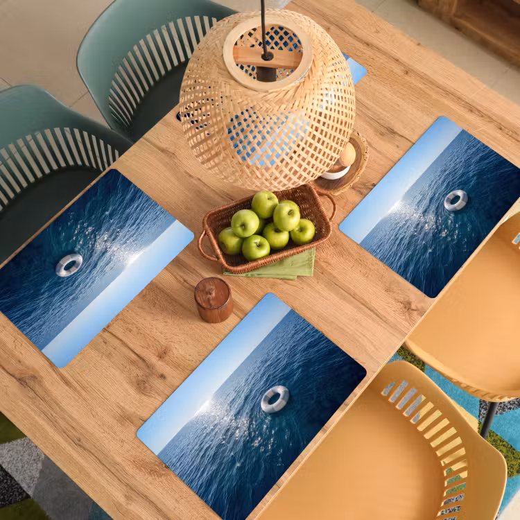 Placemat - 6 stuks - Oceaan - Zwemband - Horizon — 6