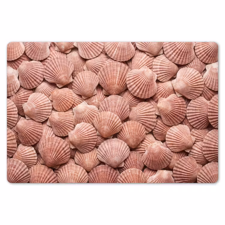 Placemat - 6 stuks - Schelpen - Patroon - Roze — 7