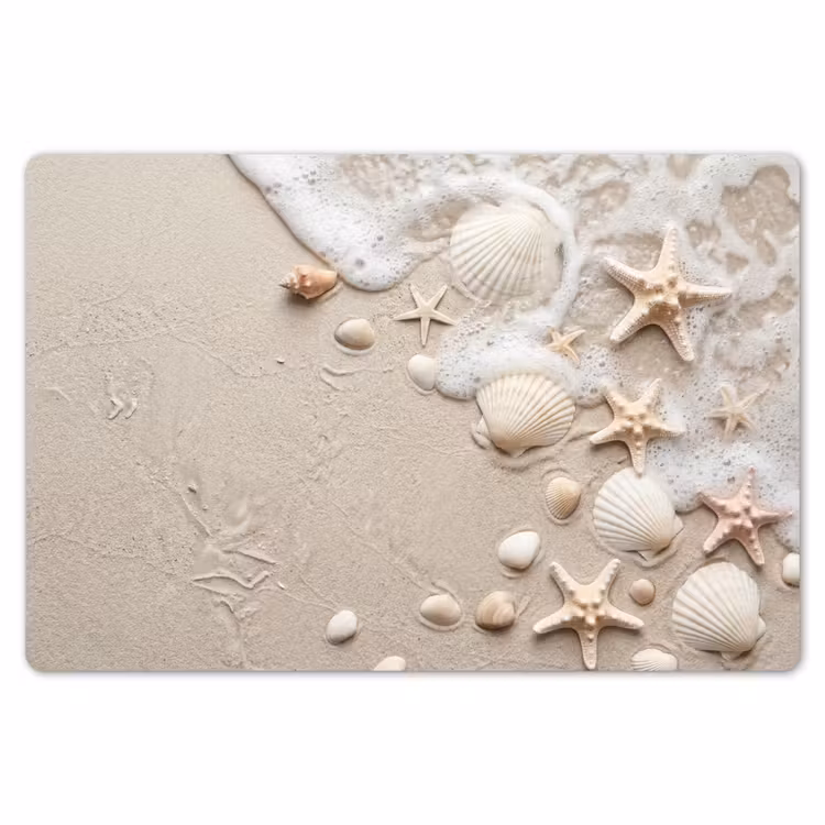 Placemat - 6 stuks - Schelpen - Zeesterren - Strand — 7