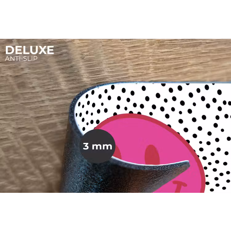 Placemat - 6 stuks - Smiley - Roze - Stippen — 4