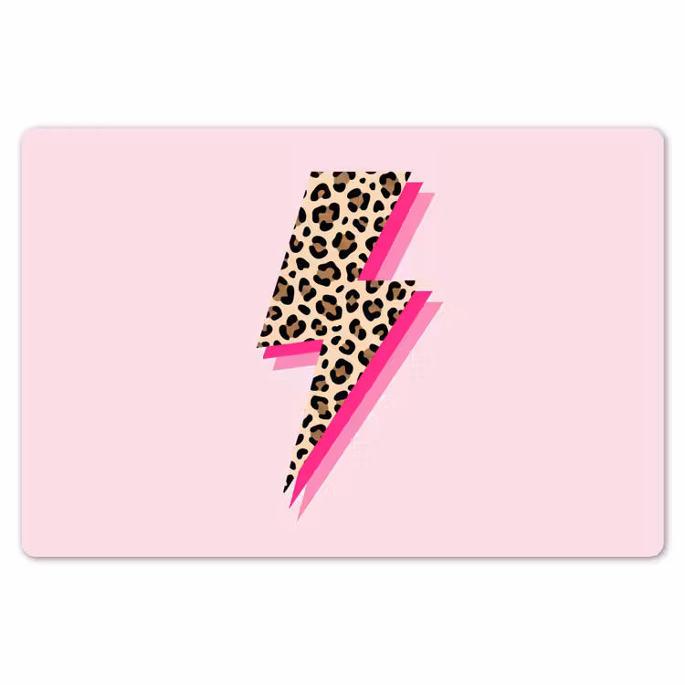 Placemat - 6 stuks - Stippen - Roze - Bliksem — 7