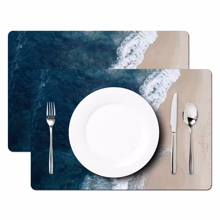 Placemat - 6 stuks - Strand - Zee - Golven — 2