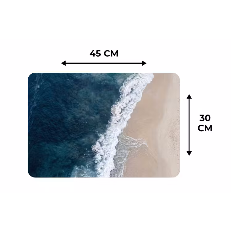 Placemat - 6 stuks - Strand - Zee - Golven — 3