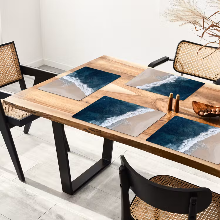 Placemat - 6 stuks - Strand - Zee - Golven — 5
