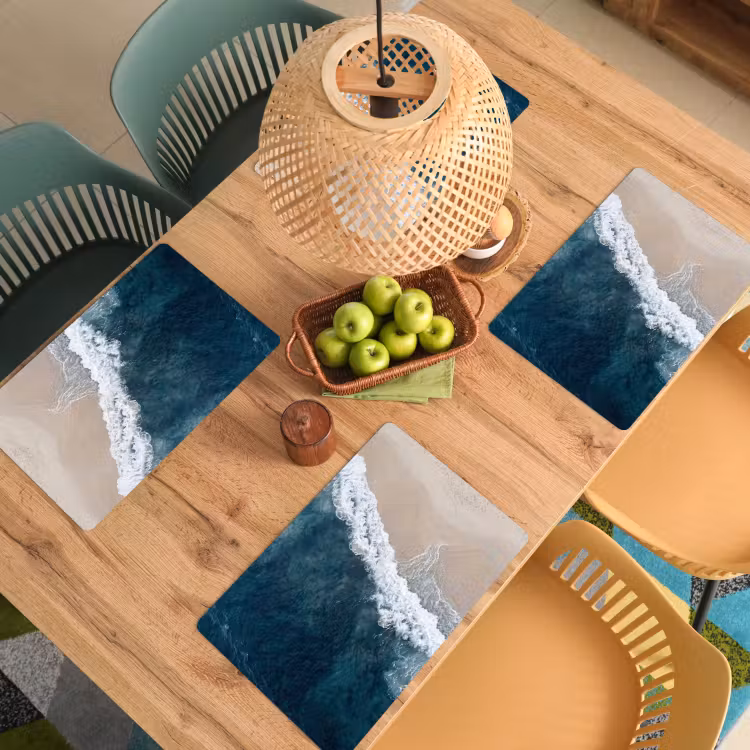 Placemat - 6 stuks - Strand - Zee - Golven — 6