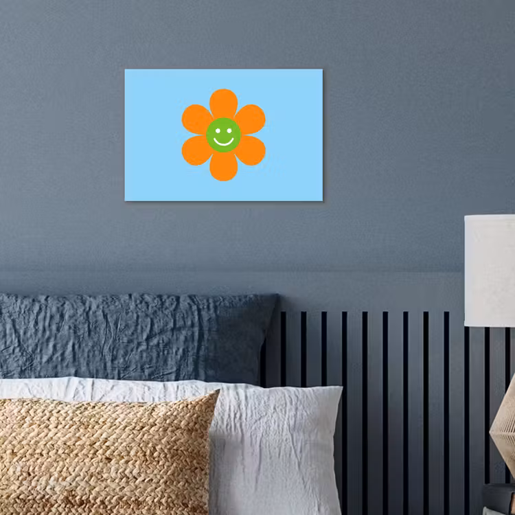 Poster - Bloem - Smiley - Kleurrijk — 3