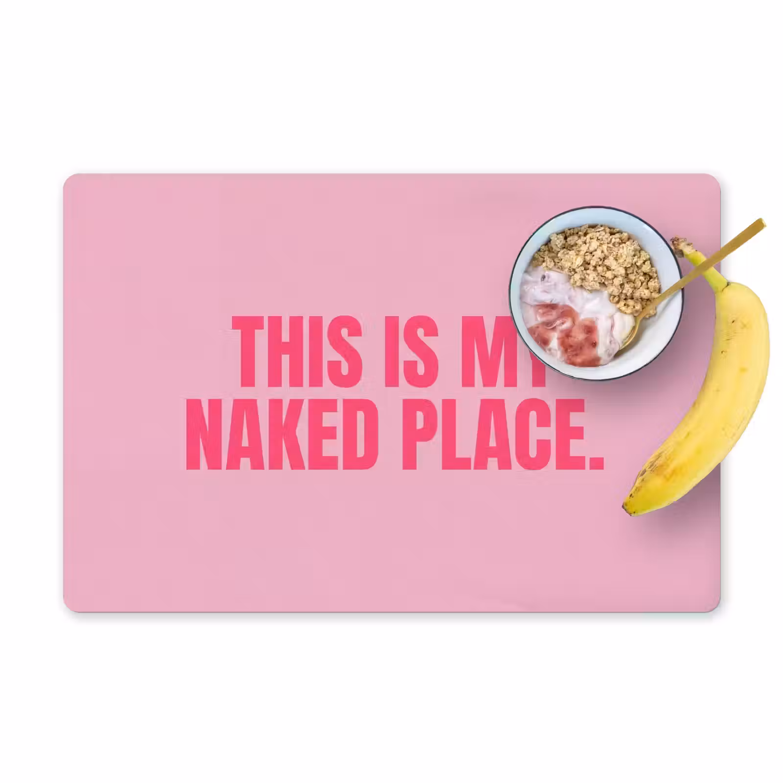 Placemat - 6 stuks - Tekst - Modern - Roze — 1