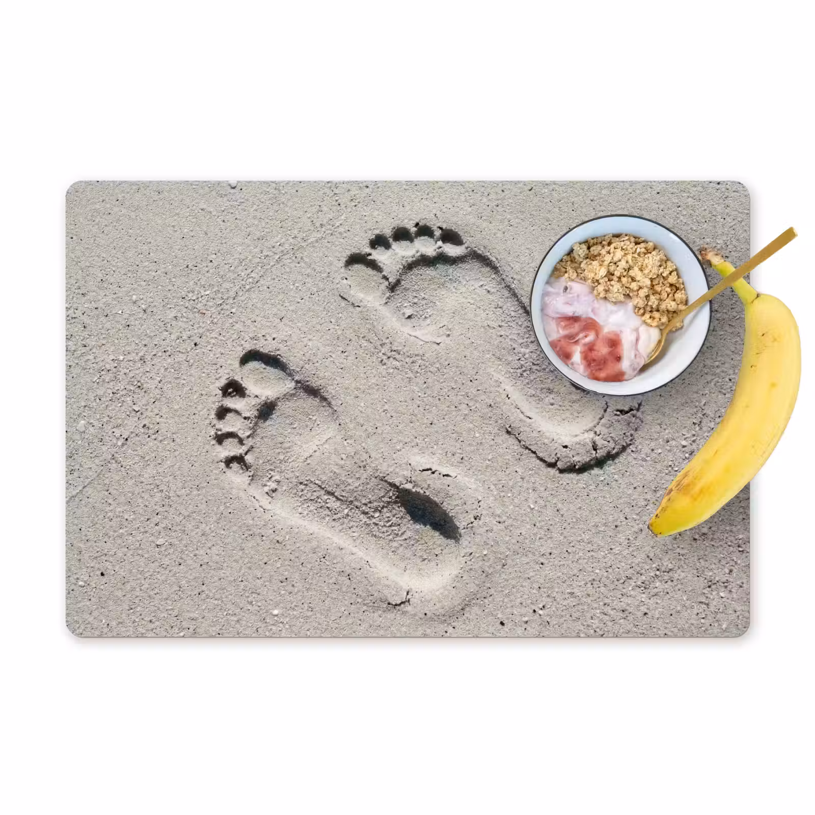 Placemat - 6 stuks - Voeten - Zand - Zee — 1