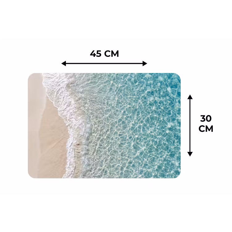 Placemat - 6 stuks - Kust - Zand - Blauw — 3