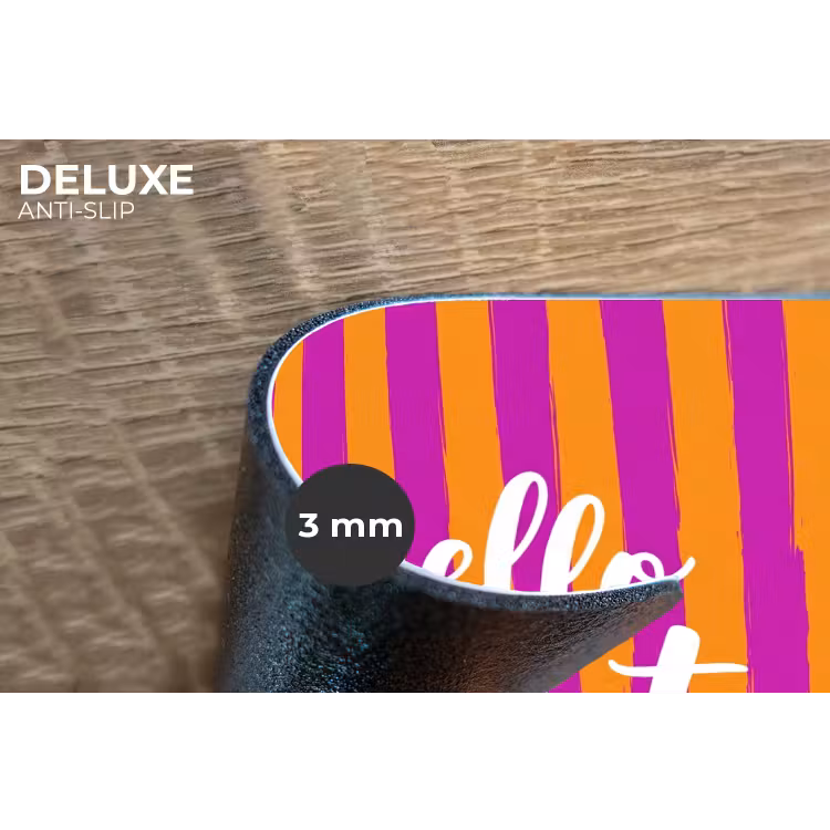 Placemat - 6 stuks - Modern - Hello - Oranje — 4