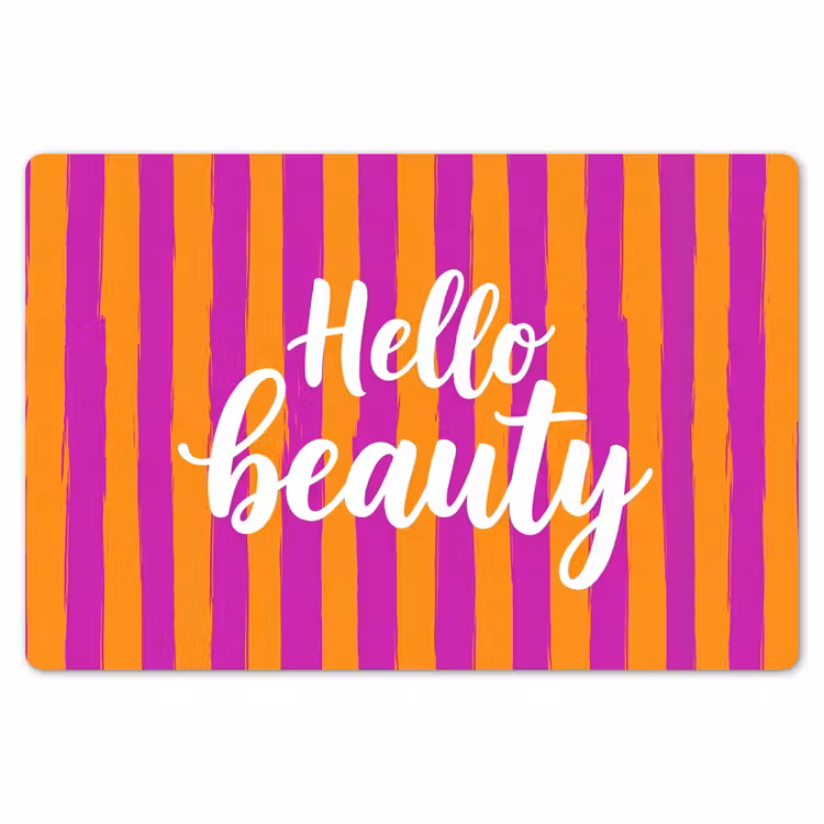 Placemat - 6 stuks - Modern - Hello - Oranje — 7