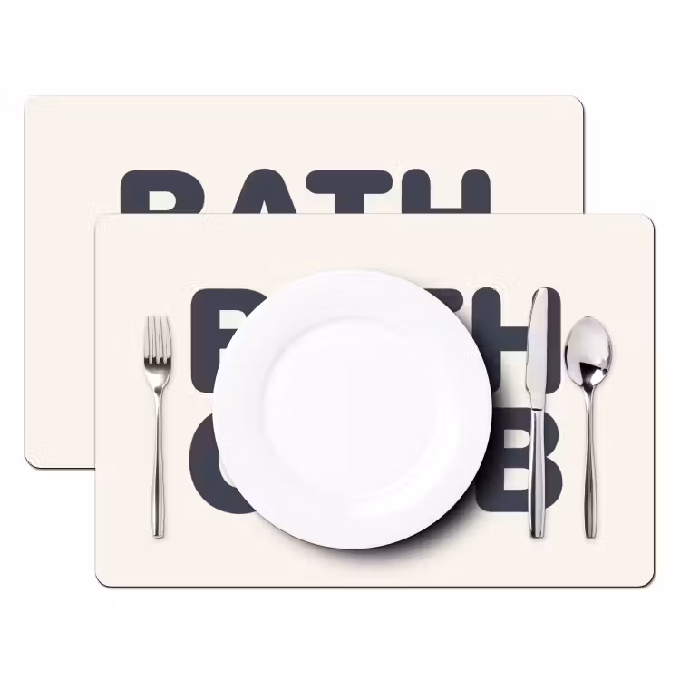 Placemat - 6 stuks - Quote - Grijs - Wit — 2