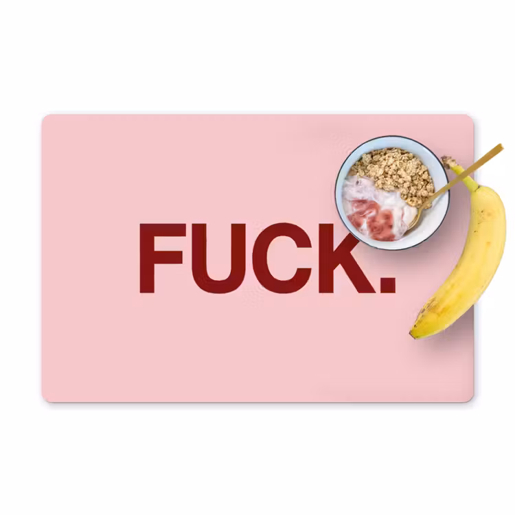 Placemat - 6 stuks - Statement - Krachtig - Roze — 1