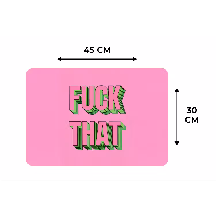Placemat - 6 stuks - Tekst - Bold - Roze — 3