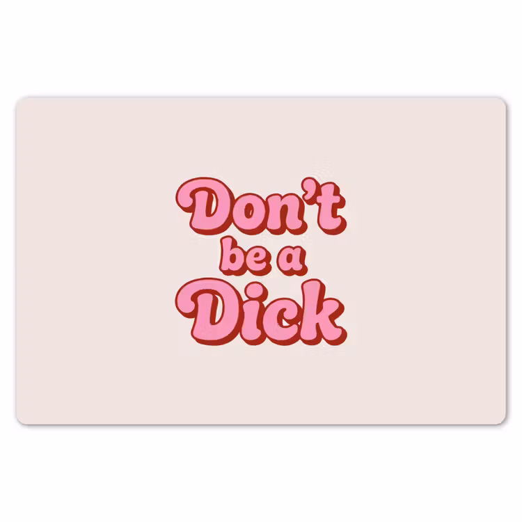 Placemat - 6 stuks - Tekst - Boodschap - Roze — 7