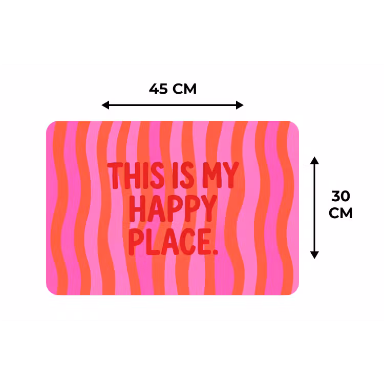Placemat - 6 stuks - Tekst - Modern - Kleurrijk — 3