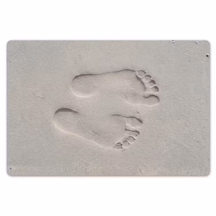 Placemat - 6 stuks - Voeten - Afdrukken - Zand — 7
