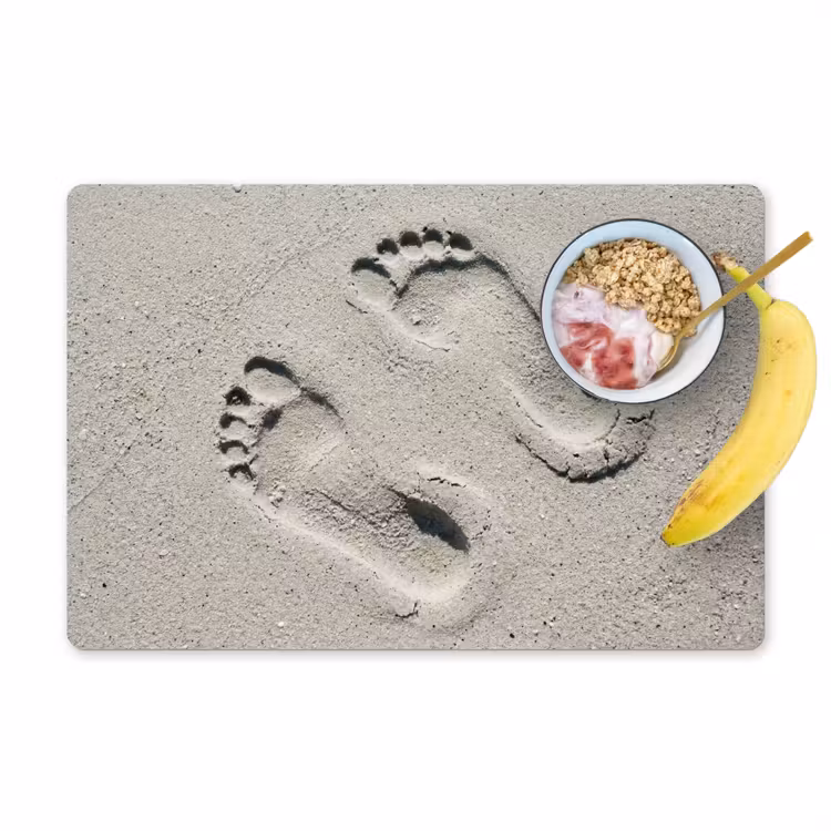 Placemat - 6 stuks - Voeten - Zand - Zee — 1
