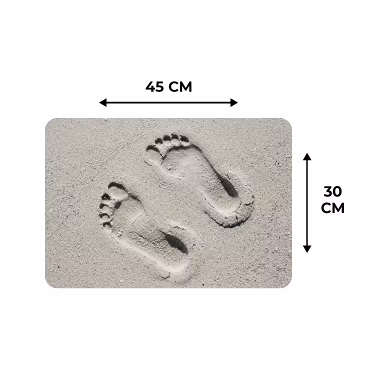Placemat - 6 stuks - Voeten - Zand - Zee — 3