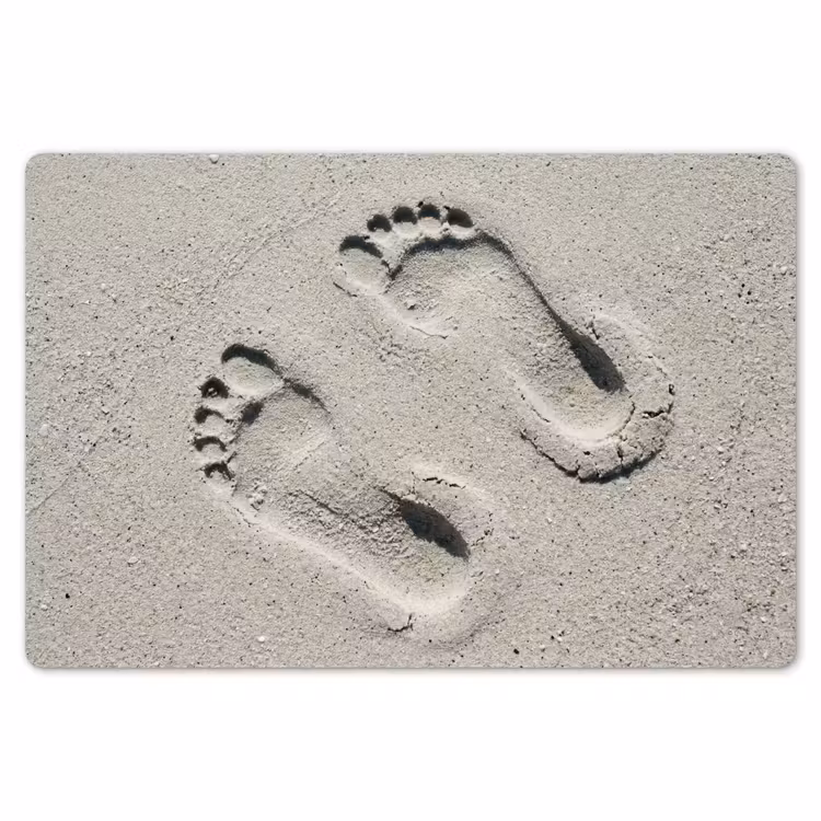 Placemat - 6 stuks - Voeten - Zand - Zee — 7