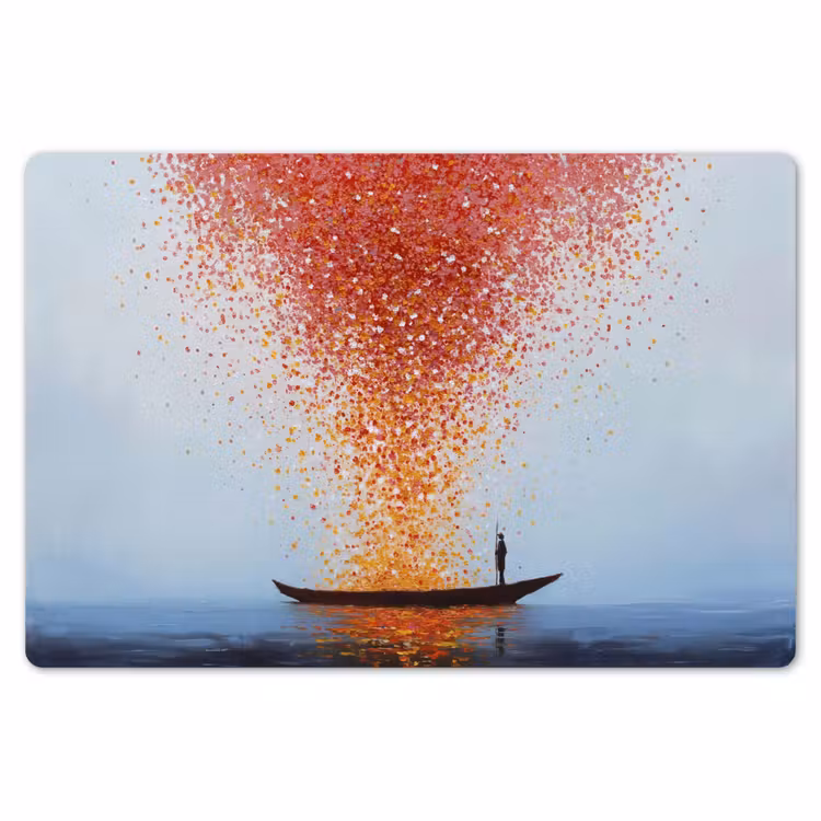 Placemat - 6 stuks - Wolk - Confetti - Boot - Wateroppervlakte — 7