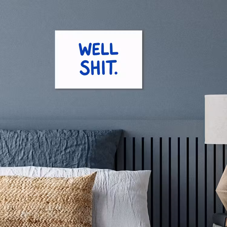 Poster - Blauw - Quote - Wit — 3