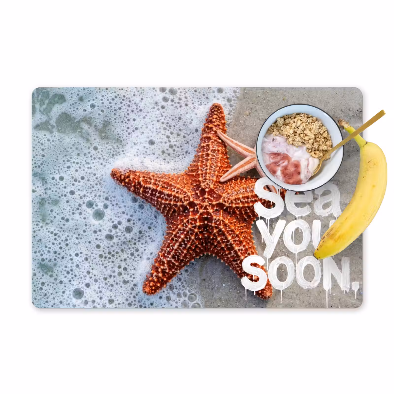 Placemat - 6 stuks - Sea you soon - Zeester - Zee — 1