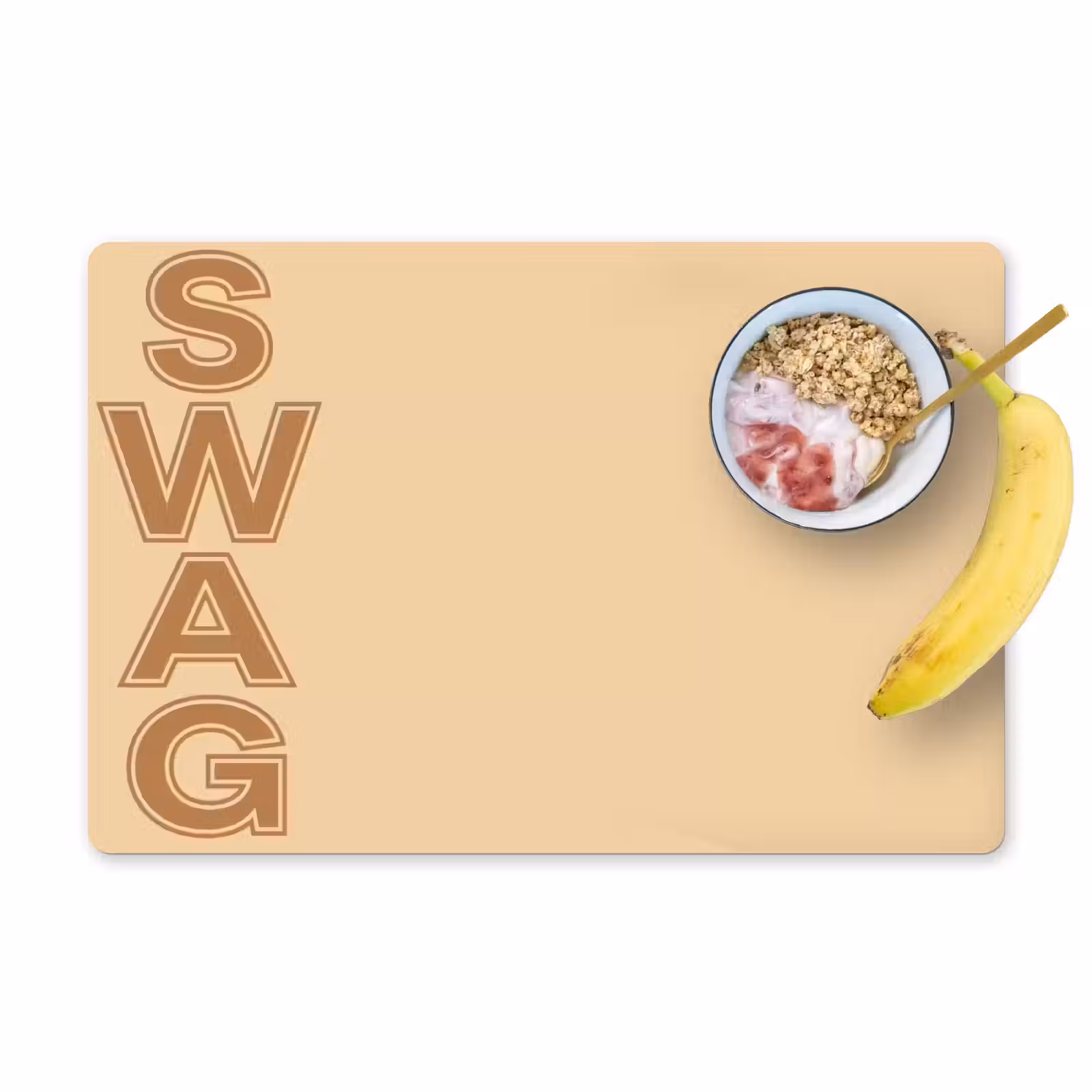 Placemat - 6 stuks - Swag - Bruin - Beige — 1