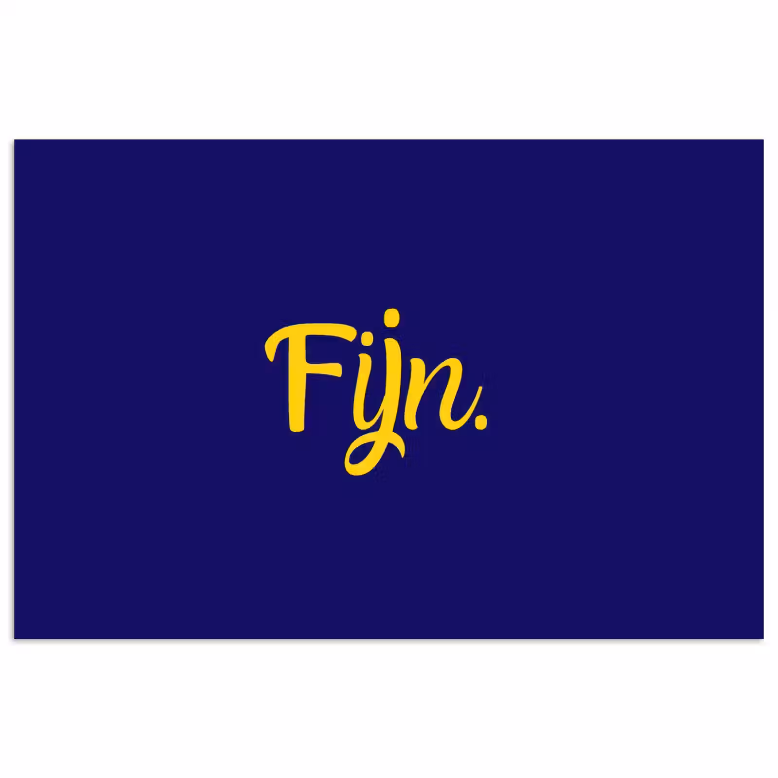 Poster - Blauw - Geel - Fijn — 1