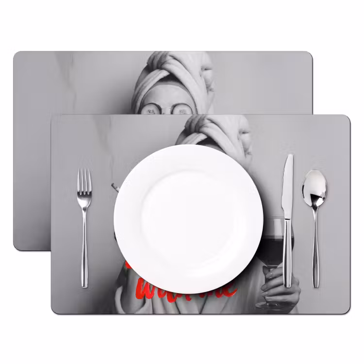 Placemat - 6 stuks - Don't mess with me - Wijn - Vrouw - Sigaret — 2