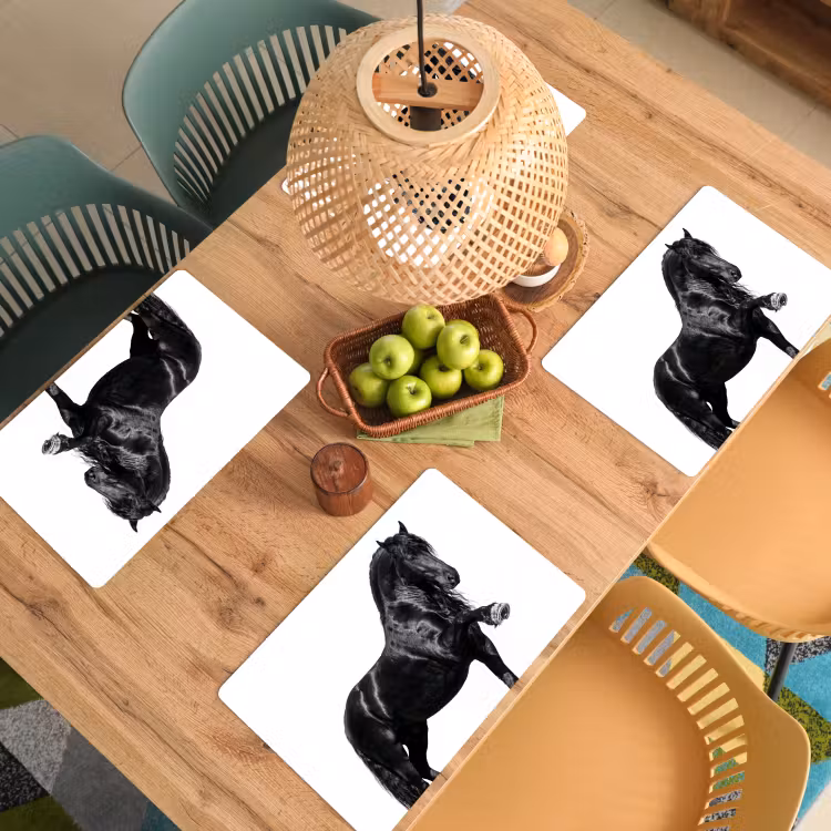 Placemat - 6 stuks - Fries - Hengst - Modern — 6