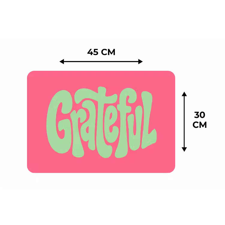 Placemat - 6 stuks - Grateful - Groen - Grafisch - Vloeiend — 3