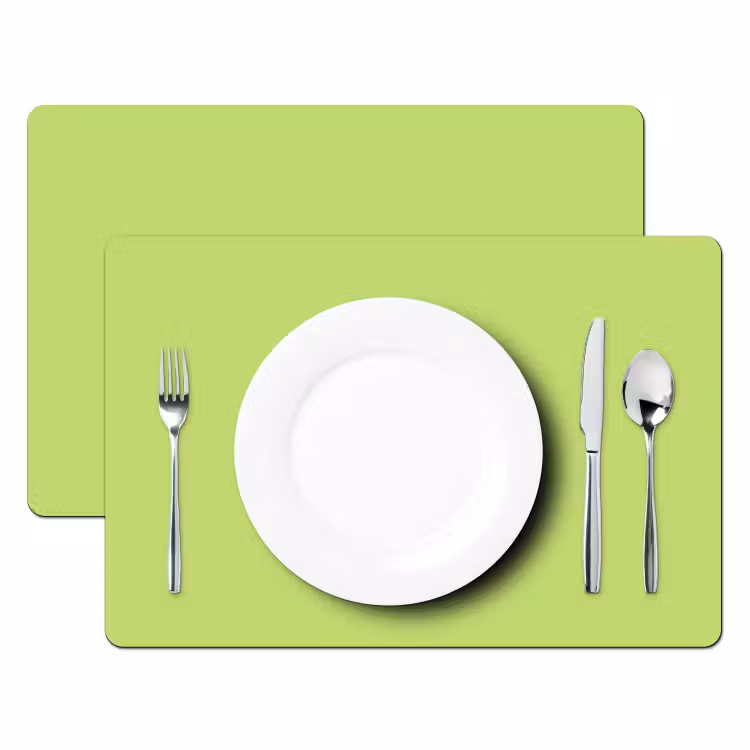 Placemat - 6 stuks - Grl pwr - Groen - Rood - 3D — 2