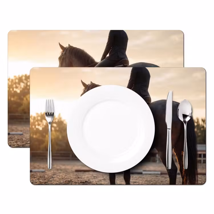 Placemat - 6 stuks - Harmonie - Ruiter - Zon — 2