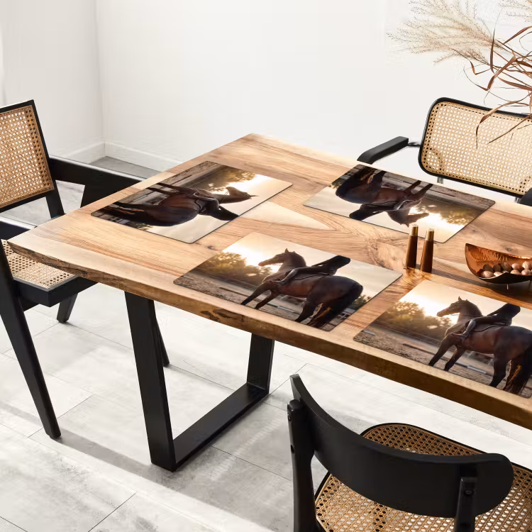 Placemat - 6 stuks - Harmonie - Ruiter - Zon — 5