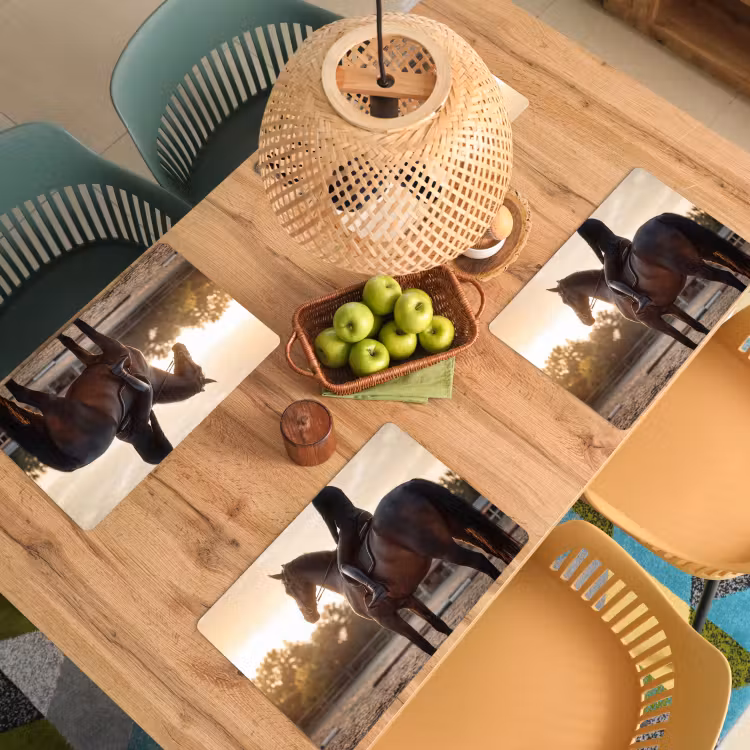 Placemat - 6 stuks - Harmonie - Ruiter - Zon — 6