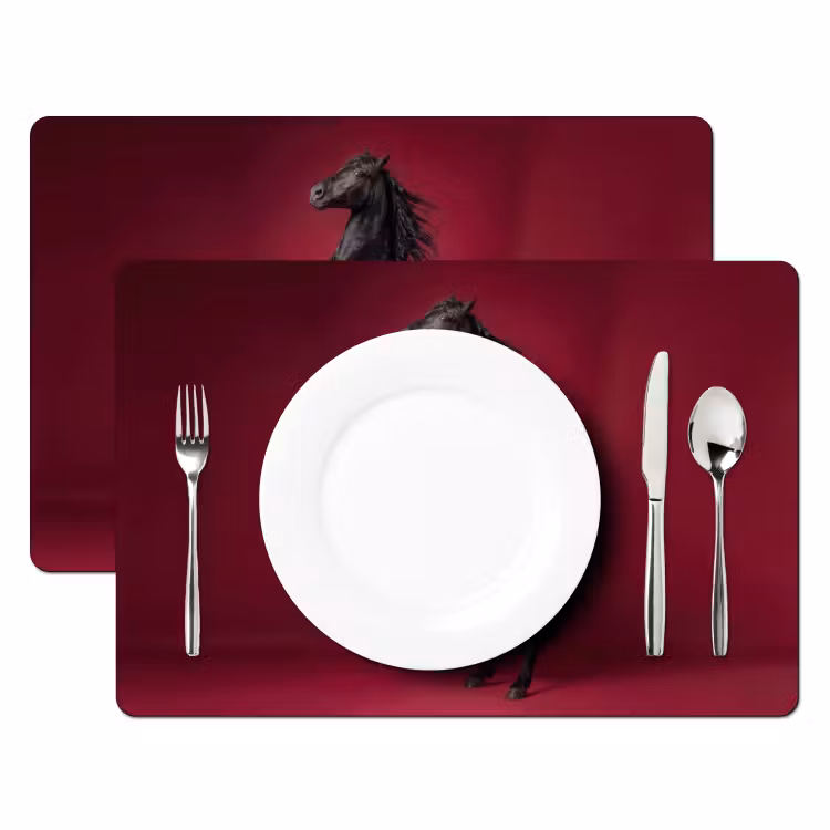 Placemat - 6 stuks - Hengst - Steigert - Rood — 2