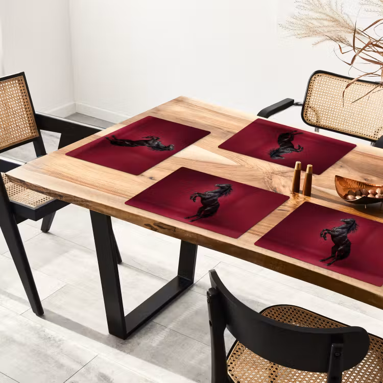 Placemat - 6 stuks - Hengst - Steigert - Rood — 5