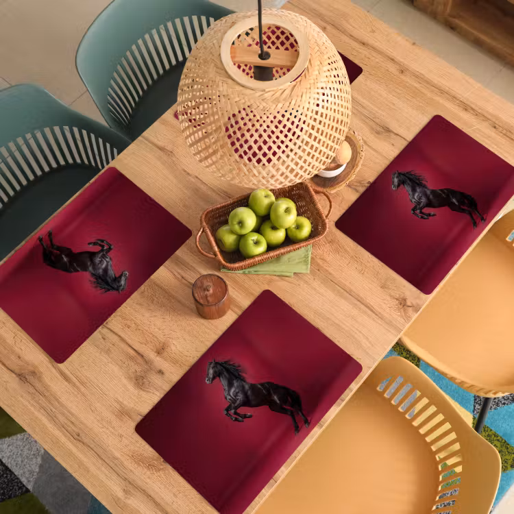 Placemat - 6 stuks - Hengst - Steigert - Rood — 6