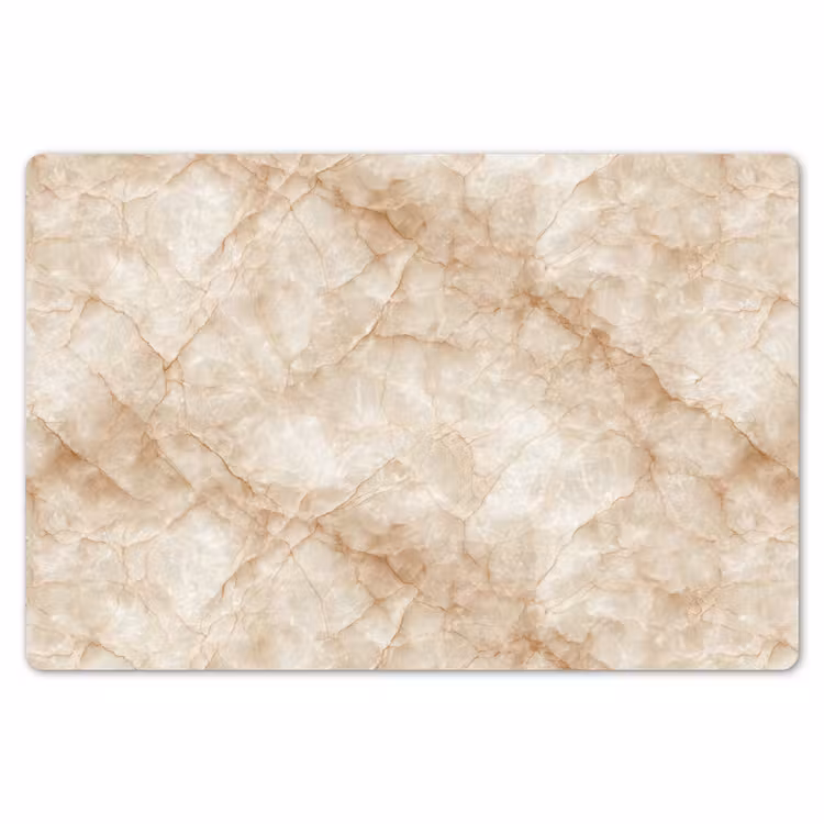 Placemat - 6 stuks - Kristalstructuur - Bruin - Marmer — 7