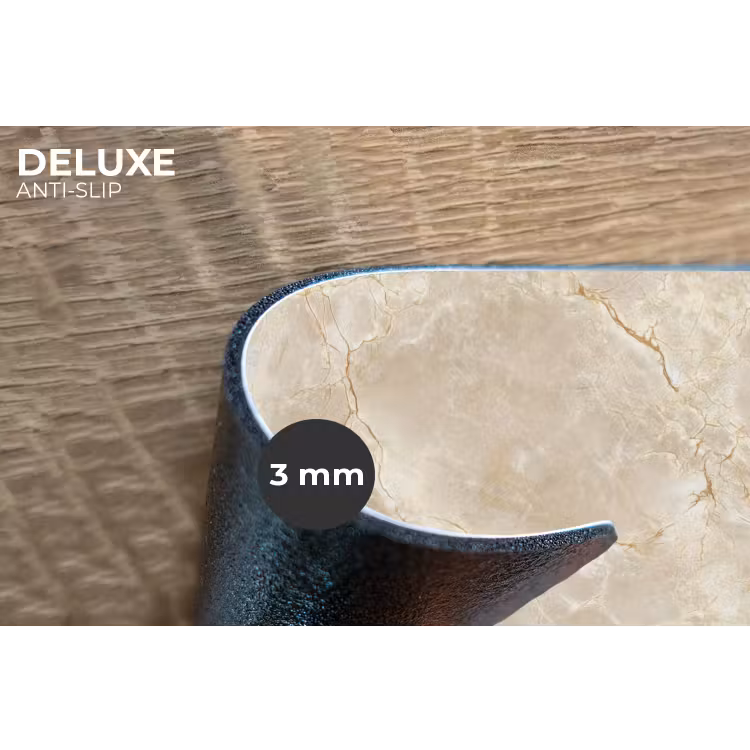 Placemat - 6 stuks - Lichtbeige - Marmer - Aders — 4