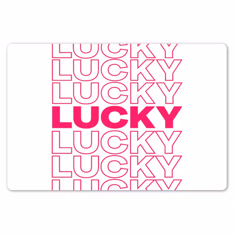 Placemat - 6 stuks - Lucky - Roze - Patroon — 7