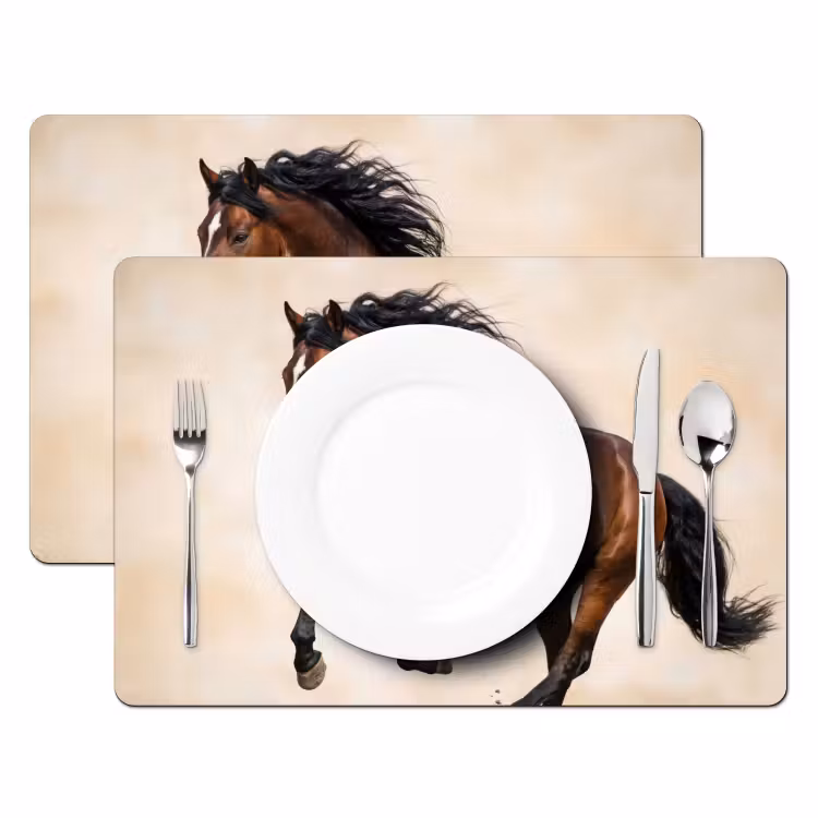 Placemat - 6 stuks - Paard - Galop - Energie — 2