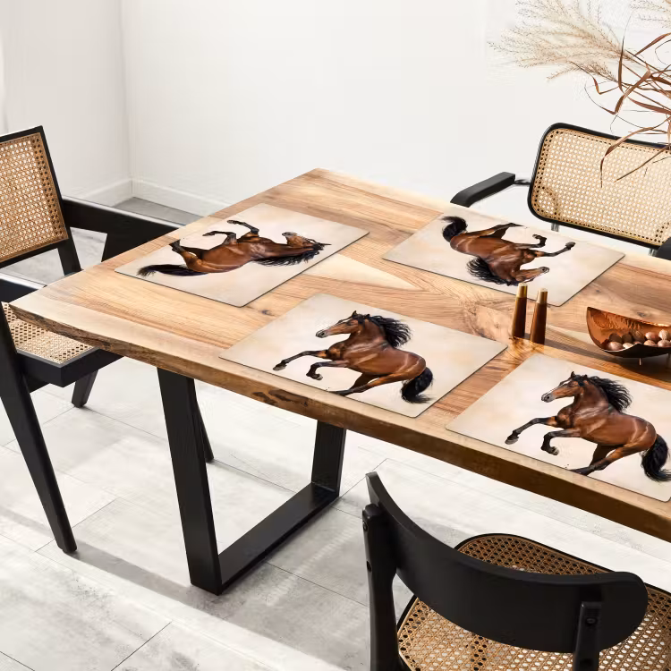 Placemat - 6 stuks - Paard - Galop - Energie — 5