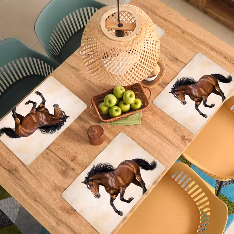 Placemat - 6 stuks - Paard - Galop - Energie — 6