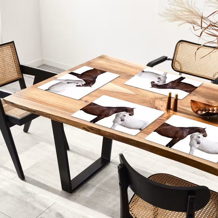 Placemat - 6 stuks - Paard - Modern - Balans — 5